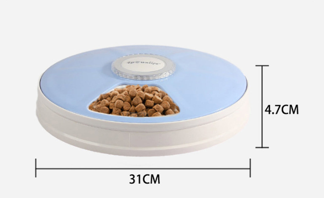 Automatic 6-Meal Pet Feeder with Voice Recorder – Timed Cat & Dog Feeding System