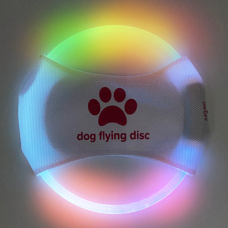 LED Light-Up Dog Flying Disc – Rechargeable Interactive Fetch Toy
