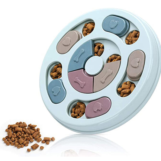 Dog Puzzle Feeding Bowl – Interactive Slow Feeder for Mental Stimulation & Healthy Eating