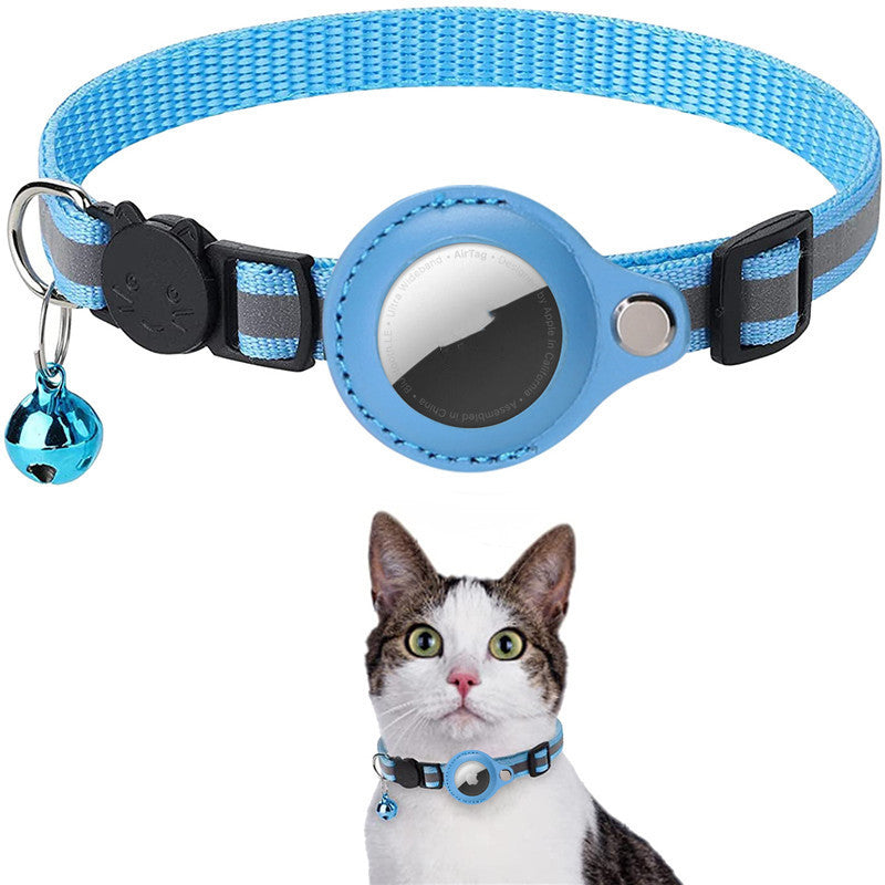 Reflective AirTag Dog & Cat Collar – Waterproof Protective Holder for Apple AirTag