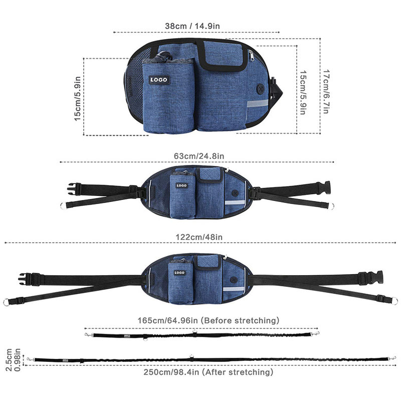 Hands-Free Dog Training Waist Bag – Treat Pouch for Walking, Running & Training