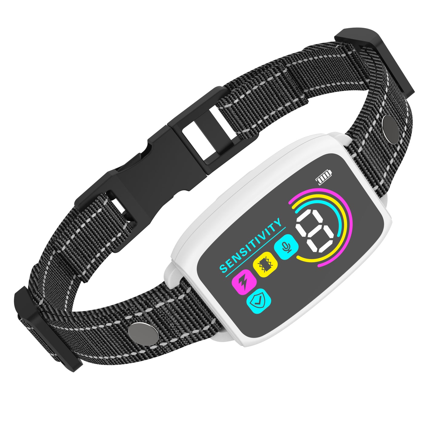 Smart Anti-Bark Dog Collar – Rechargeable Training Collar with AI Detection & HD Display