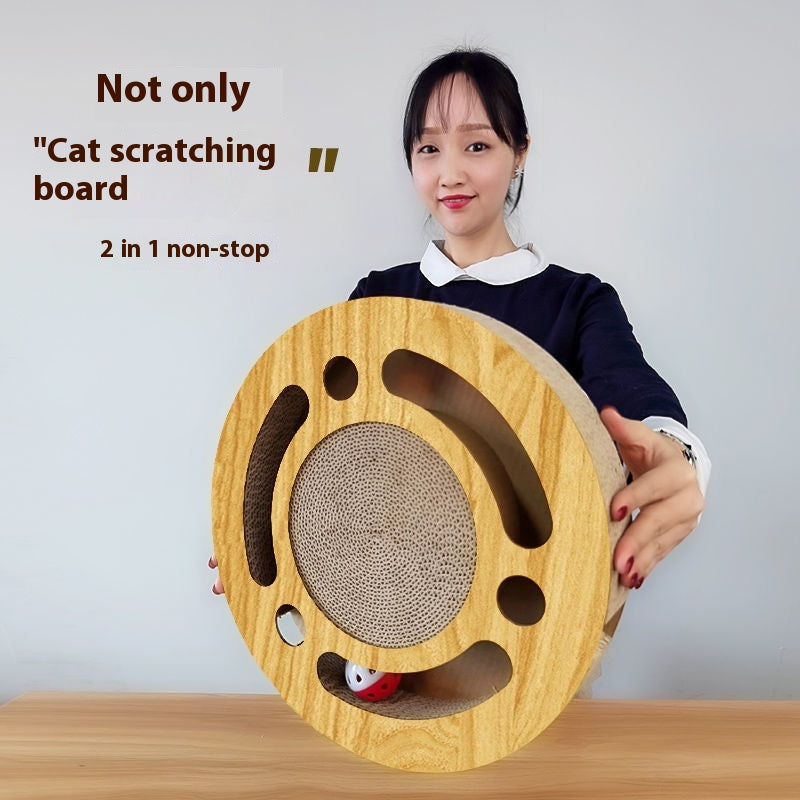 Cat Scratch Board with Ball Toy – Interactive Claw Grinding & Entertainment