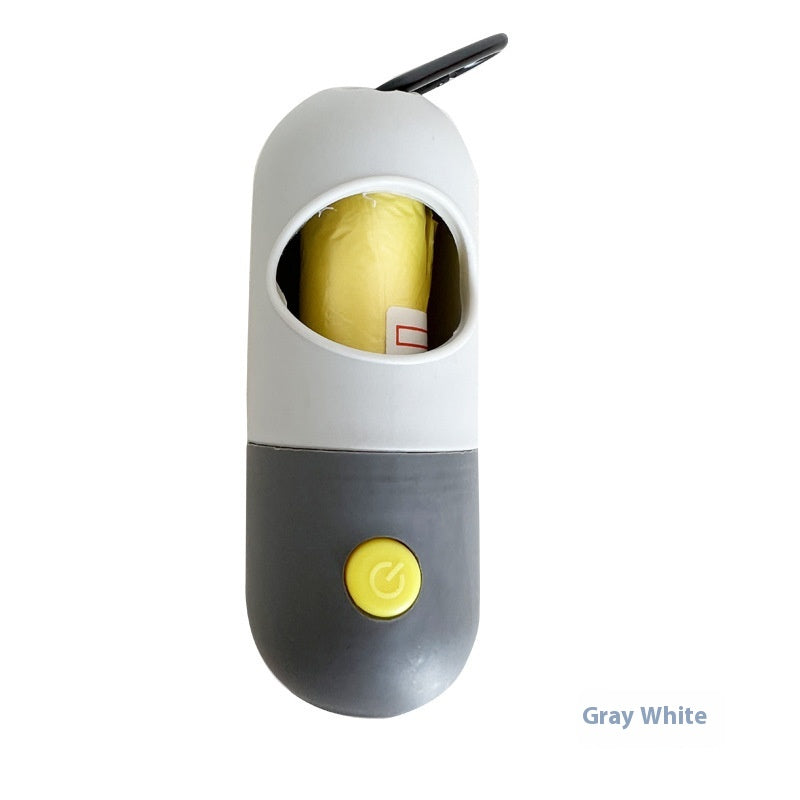 LED Pet Waste Bag Dispenser – Portable Dog Poop Bag Holder with Built-In Light