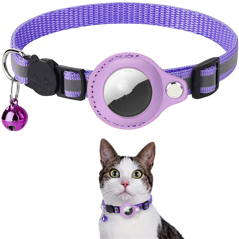 Reflective AirTag Dog & Cat Collar – Waterproof Protective Holder for Apple AirTag