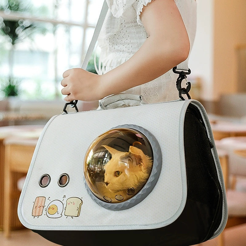 Outdoor Large Capacity Cat Carrier Bag – Breathable Portable Pet Travel Backpack