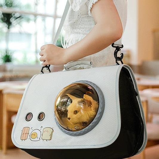 Outdoor Large Capacity Cat Carrier Bag – Breathable Portable Pet Travel Backpack