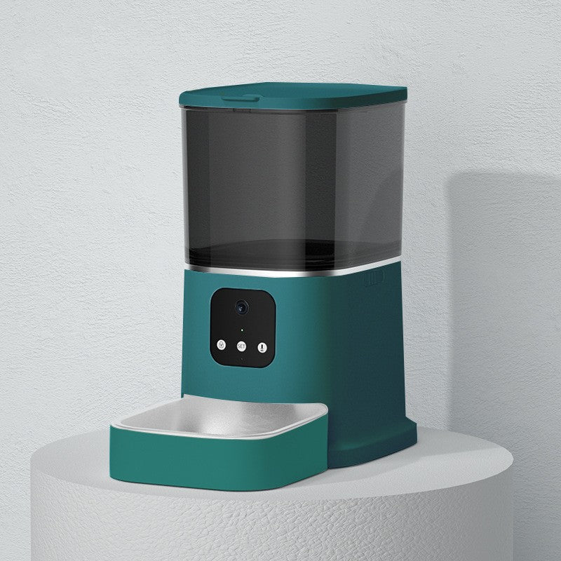 Smart Automatic Pet Feeder with WiFi, App Control & Voice Recorder – 6L Food Dispenser for Cats & Dogs