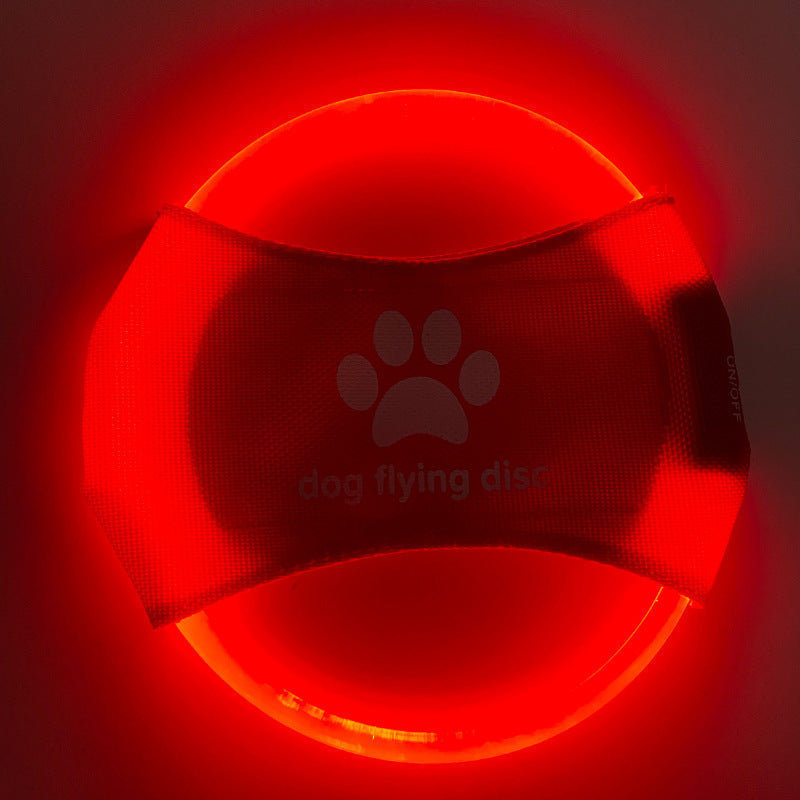 LED Light-Up Dog Flying Disc – Rechargeable Interactive Fetch Toy