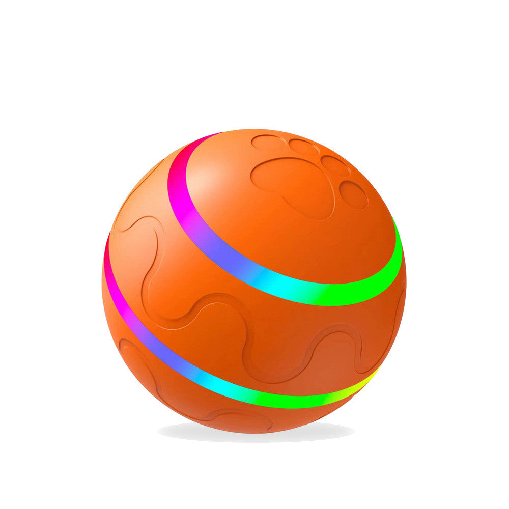 Smart Automatic Cat Wicked Ball Toy – USB Rechargeable Self-Rolling Interactive Pet Toy