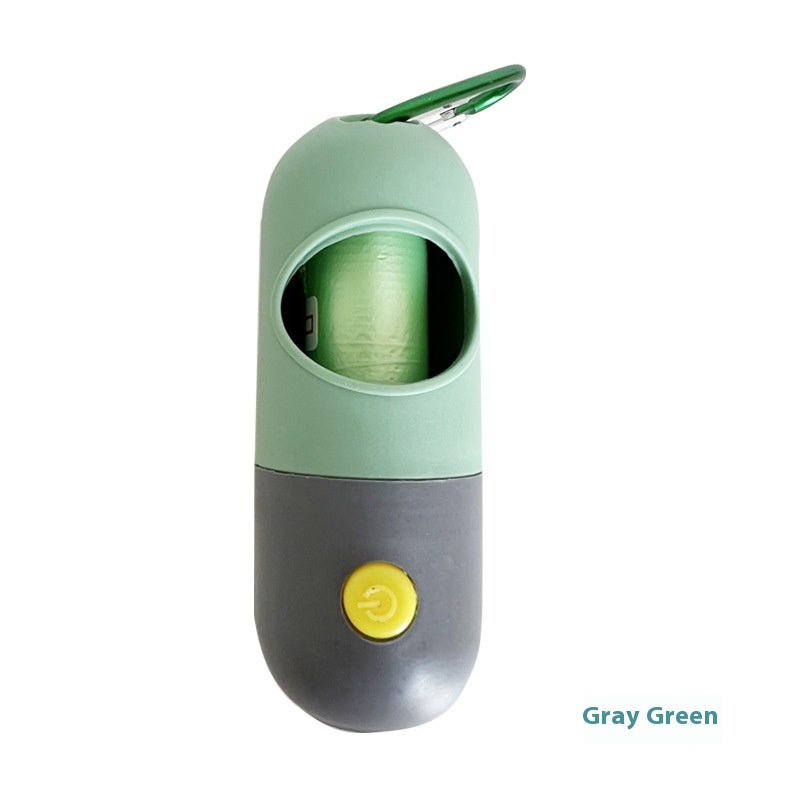 LED Pet Waste Bag Dispenser – Portable Dog Poop Bag Holder with Built-In Light