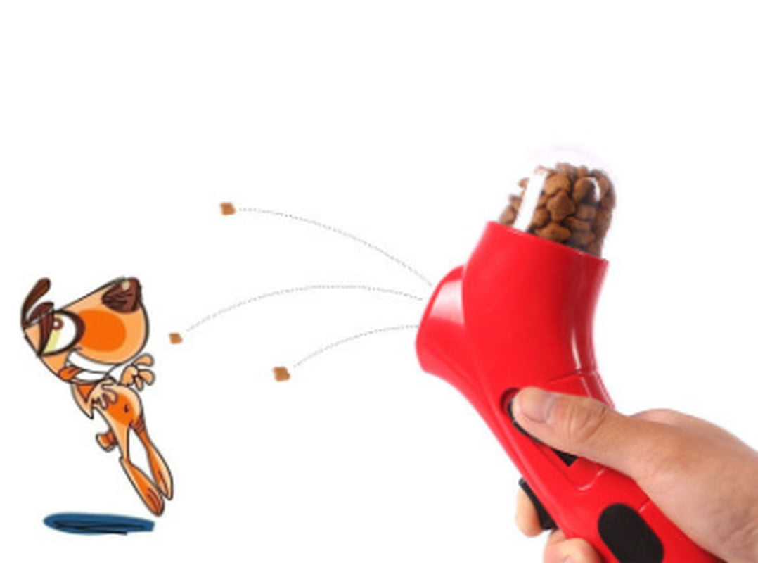 Pet Food Catapult Feeder – Funny Interactive Treat Launcher Toy for Dogs & Cats