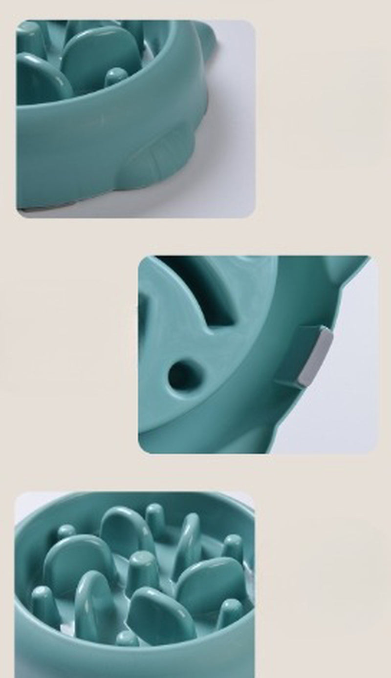 Anti-Choking Slow Feeder Dog & Cat Bowl – Healthy Eating Plate for Pets