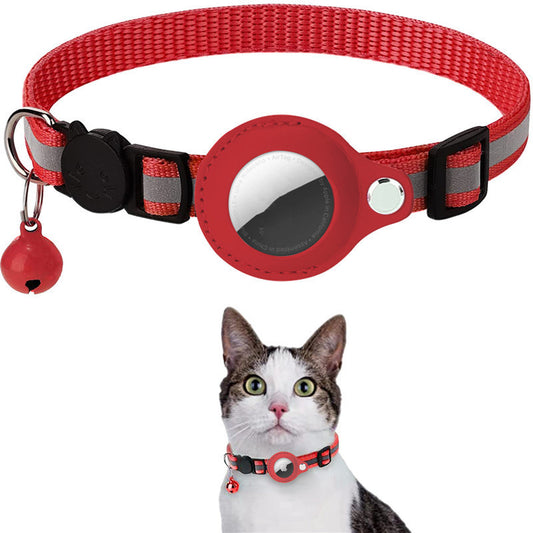 Reflective AirTag Dog & Cat Collar – Waterproof Protective Holder for Apple AirTag