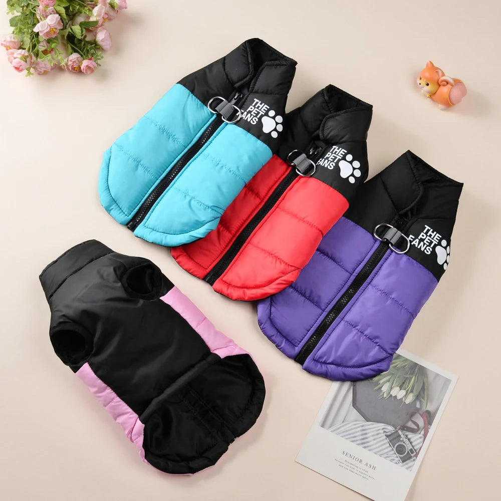 Warm Winter Dog Jacket – Windproof Coat for Small & Large Dogs