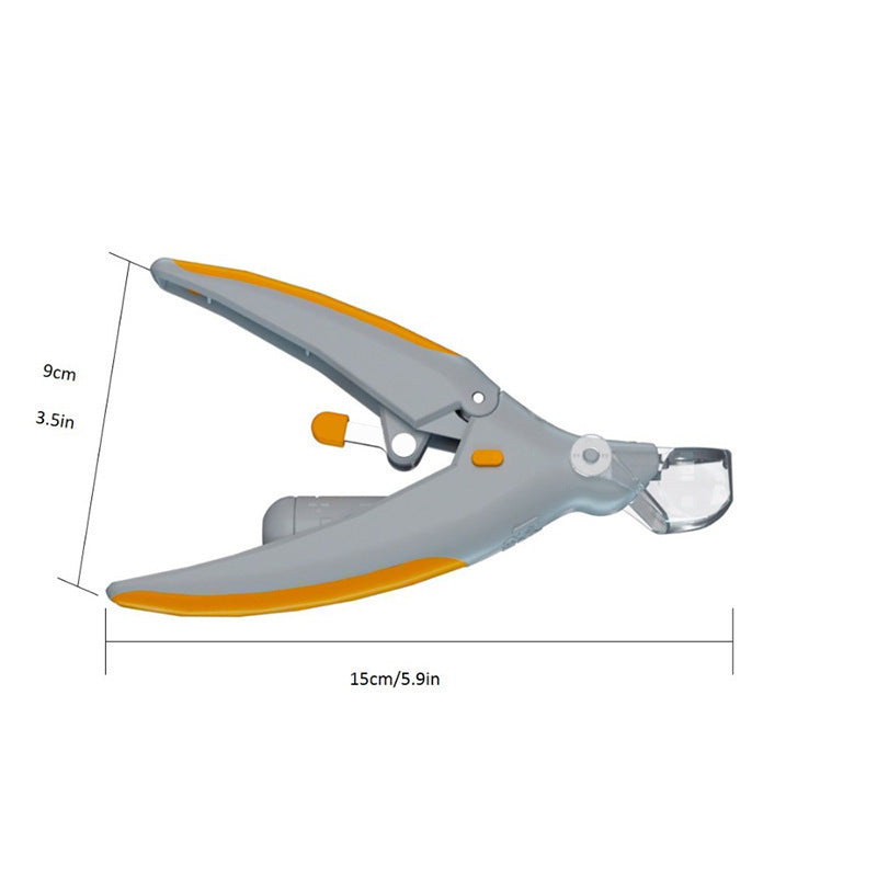 Multifunctional Pet Nail Clippers with LED Light & Magnifier – Safe Grooming Tool
