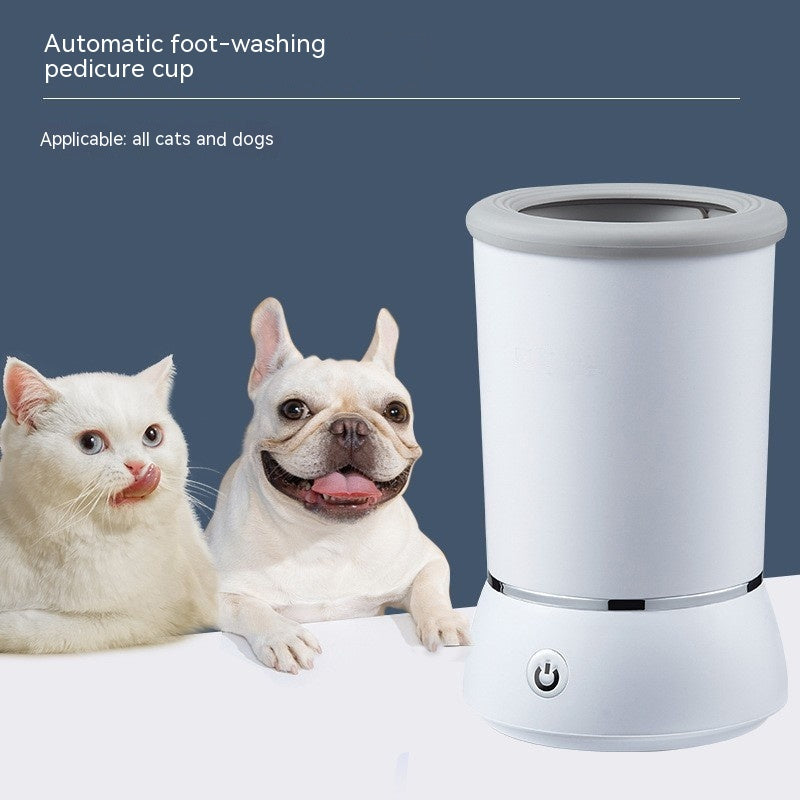 Automatic Pet Paw Cleaner Cup – Electric Foot Washer for Dogs & Cats