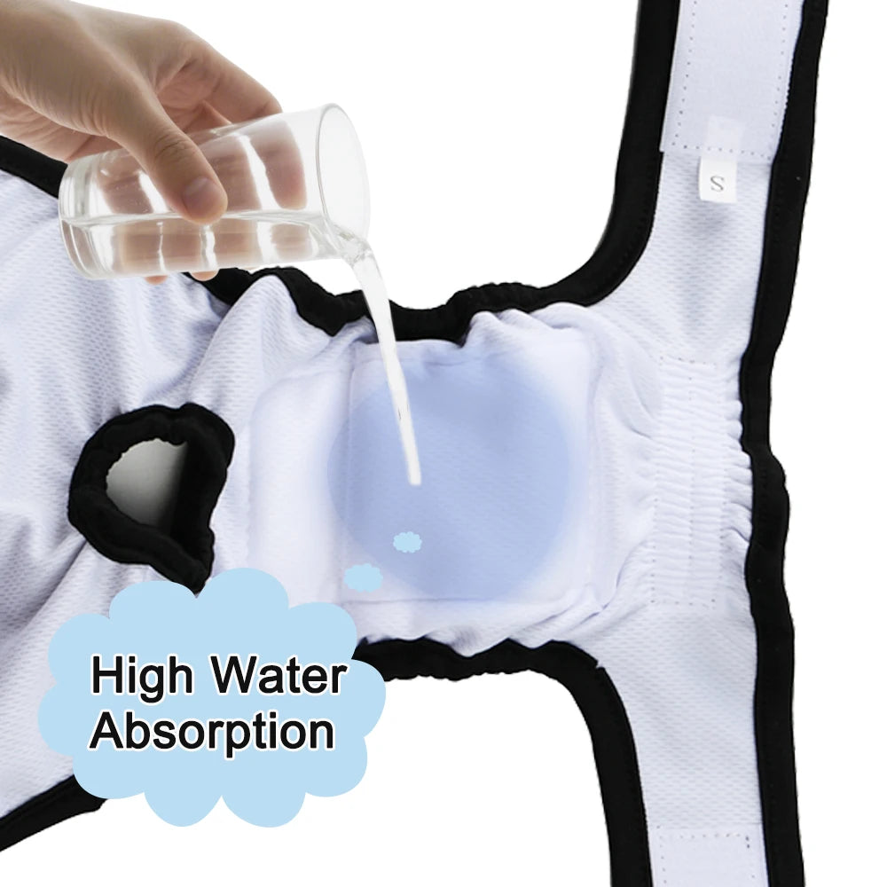 Reusable Female Dog Diapers – Washable & Adjustable Pet Period Pants