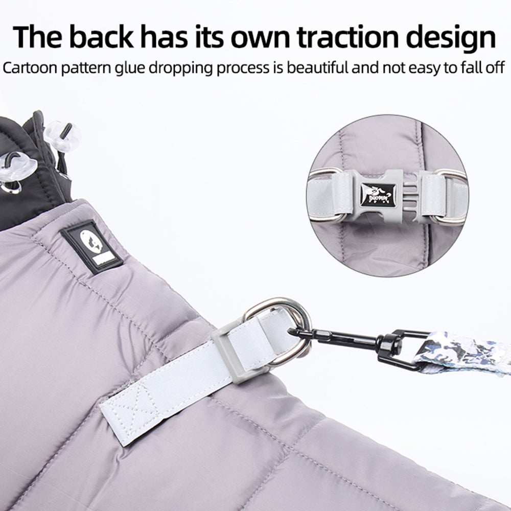 Winter Thicken Dog Clothes – Warm Four-Legged Jacket for Small & Medium Dogs
