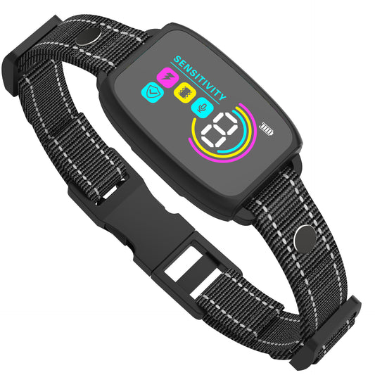 Smart Anti-Bark Dog Collar – Rechargeable Training Collar with AI Detection & HD Display