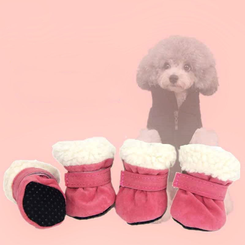 Waterproof Winter Dog Boots – Anti-Slip Warm Socks Shoes for Small Dogs & Puppies