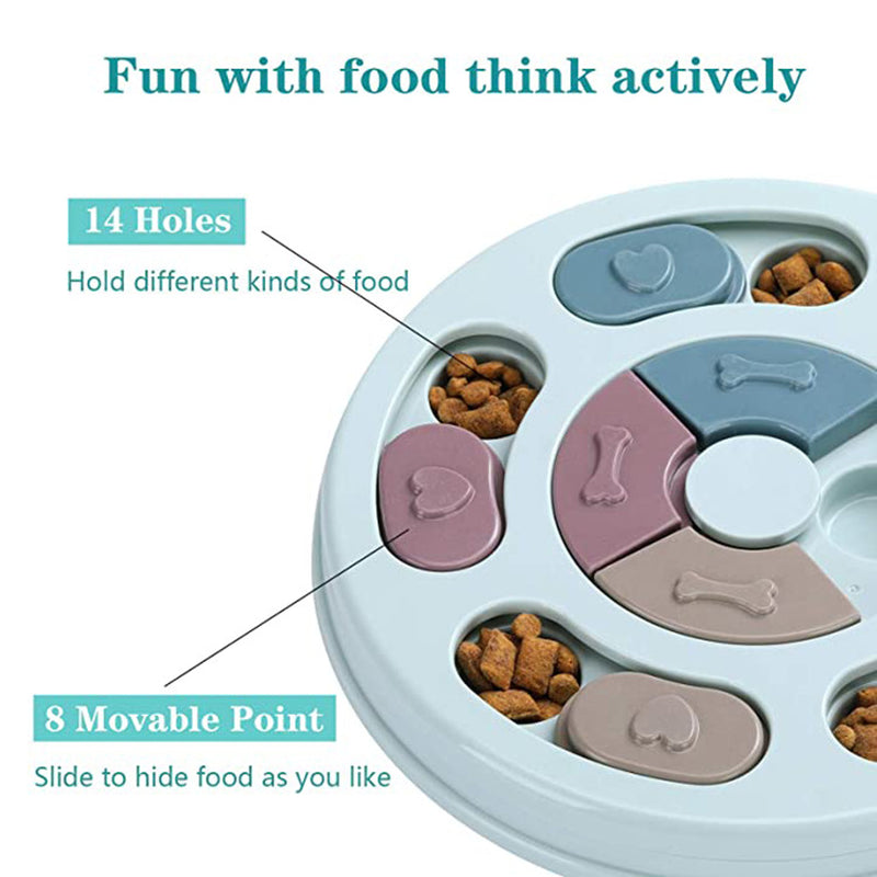 Dog Puzzle Feeding Bowl – Interactive Slow Feeder for Mental Stimulation & Healthy Eating