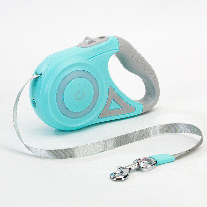 Retractable Dog Leash with Collar – Automatic One-Button Control Pet Walking Lead