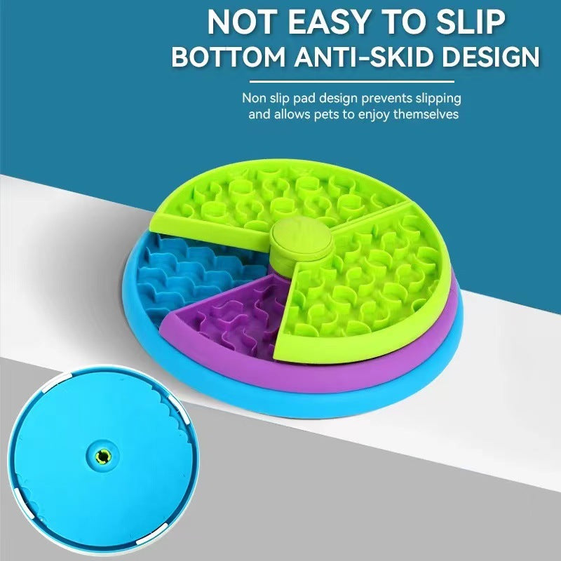 3-Layer Rotating Slow Feeder Bowl – Anti-Choking Puzzle Game for Cats & Dogs
