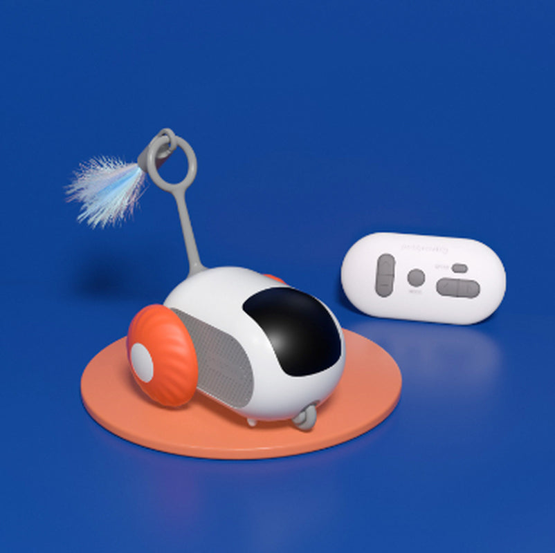 Remote Control Interactive Cat Car Toy – USB Rechargeable Smart Self-Moving Cat Toy