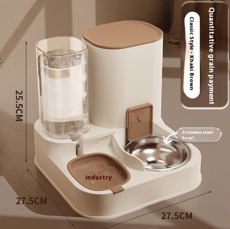Household High-Capacity Automatic Pet Feeder – Smart Feeding & Water Dispenser for Cats & Dogs