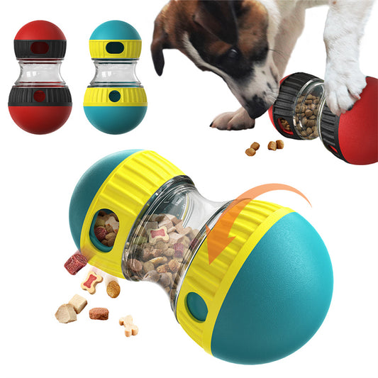 Interactive Treat Dispensing Dog Toy – Slow Feeder Puzzle Tumbler for Smart Dogs