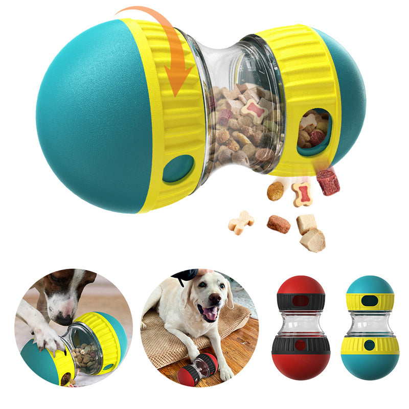 Interactive Treat Dispensing Dog Toy – Slow Feeder Puzzle Tumbler for Smart Dogs