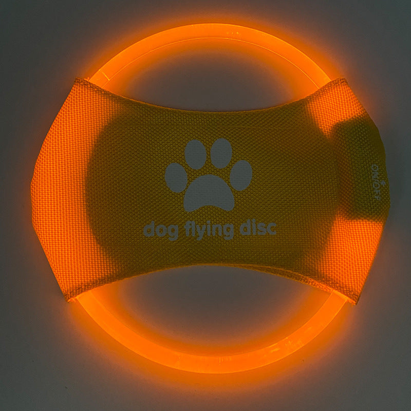 LED Light-Up Dog Flying Disc – Rechargeable Interactive Fetch Toy