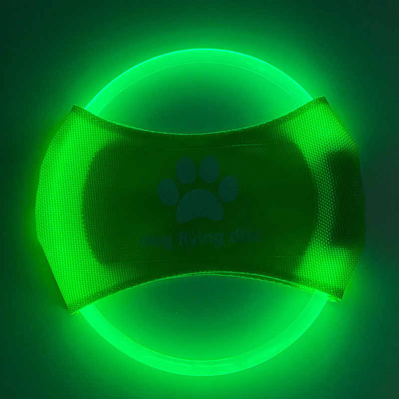 LED Light-Up Dog Flying Disc – Rechargeable Interactive Fetch Toy