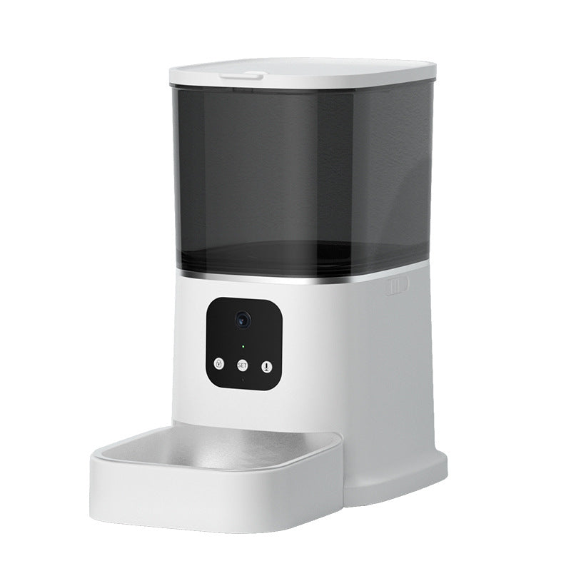 Smart Automatic Pet Feeder with WiFi, App Control & Voice Recorder – 6L Food Dispenser for Cats & Dogs