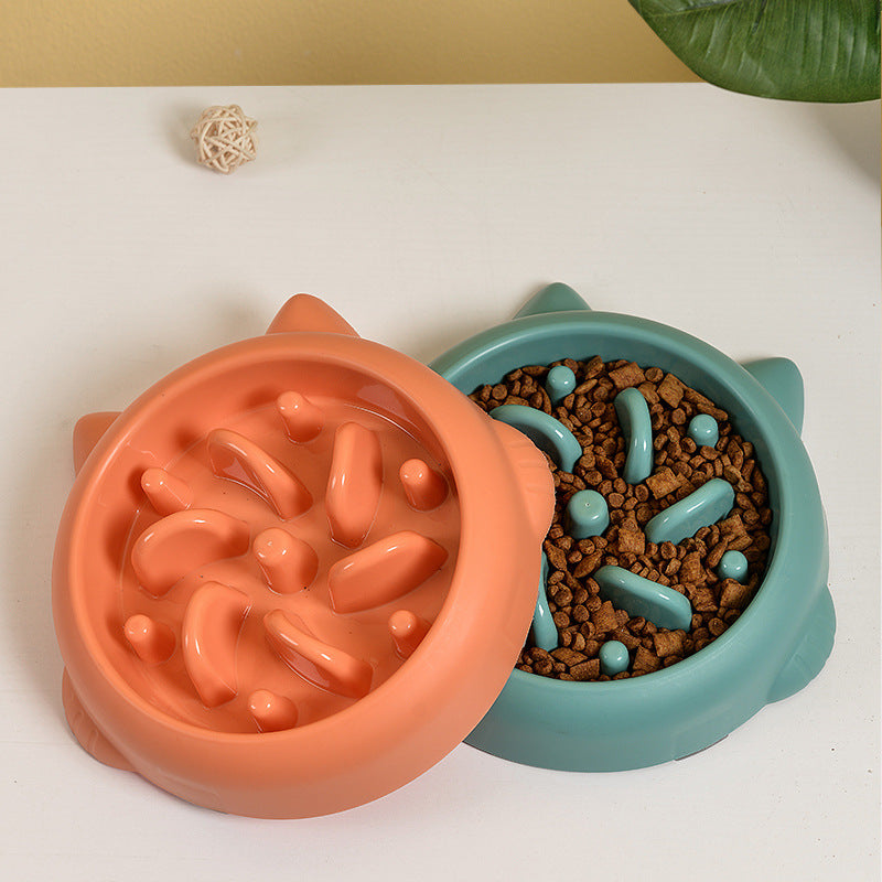 Anti-Choking Slow Feeder Dog & Cat Bowl – Healthy Eating Plate for Pets