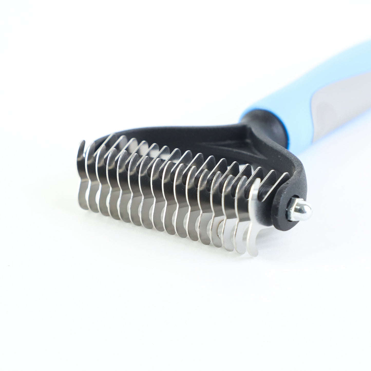 Stainless Double-Sided Pet Brush – Shedding & Dematting Grooming Tool for Dogs & Cats