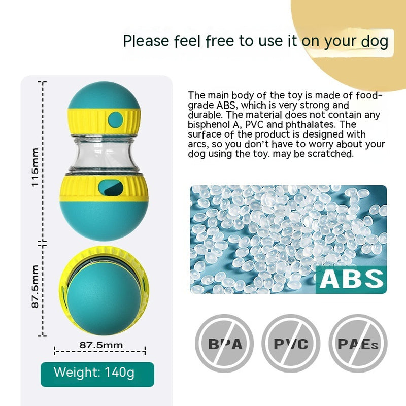 Interactive Treat Dispensing Dog Toy – Slow Feeder Puzzle Tumbler for Smart Dogs