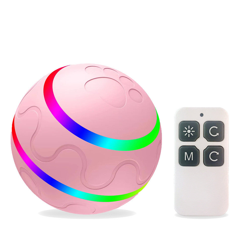Smart Automatic Cat Wicked Ball Toy – USB Rechargeable Self-Rolling Interactive Pet Toy