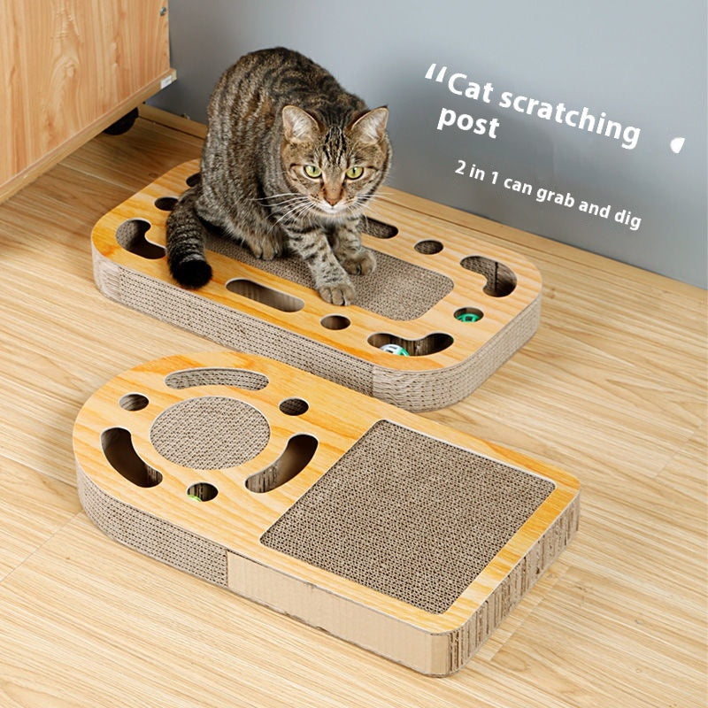Cat Scratch Board with Ball Toy – Interactive Claw Grinding & Entertainment