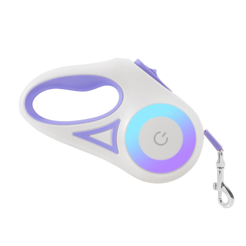 Retractable Dog Leash with Collar – Automatic One-Button Control Pet Walking Lead