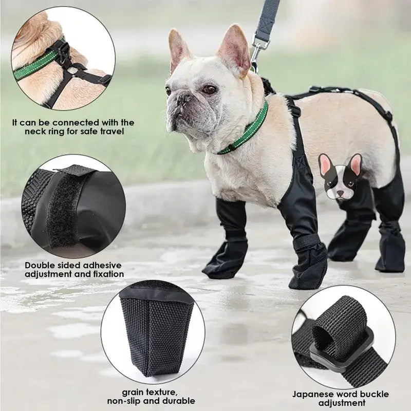 Waterproof Dog Boots – Breathable Non-Slip Paw Protection Shoes for Outdoor Walking