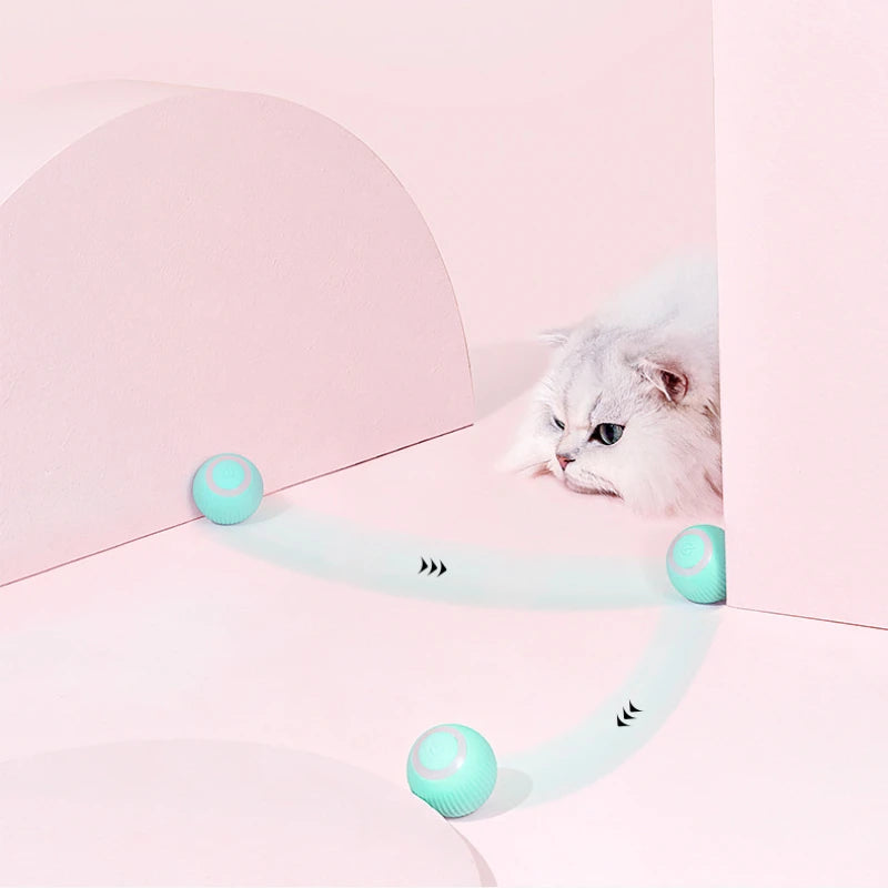 Remote Control Interactive Cat Car Toy – USB Rechargeable Smart Self-Moving Cat Toy