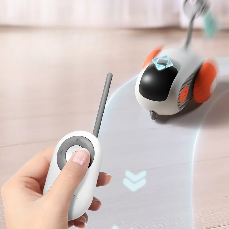 Remote Control Interactive Cat Car Toy – USB Rechargeable Smart Self-Moving Cat Toy