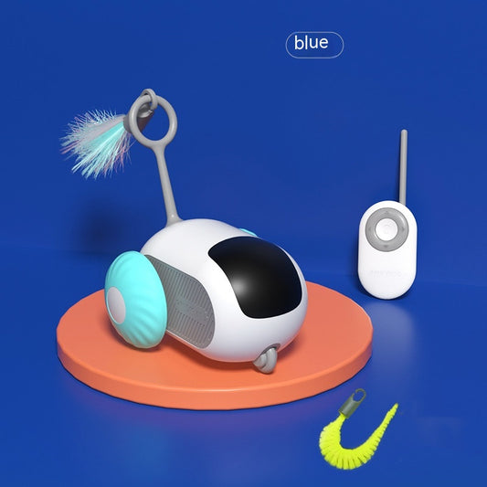 Remote Control Interactive Cat Car Toy – USB Rechargeable Smart Self-Moving Cat Toy