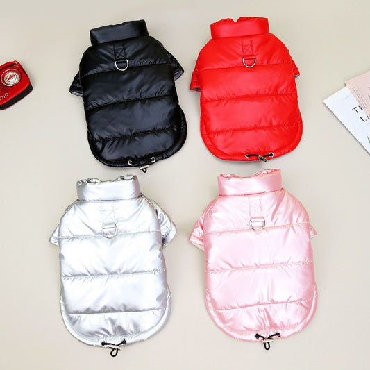 Waterproof Dog Jacket – Warm Cotton-Padded Teddy Coat for Autumn & Winter
