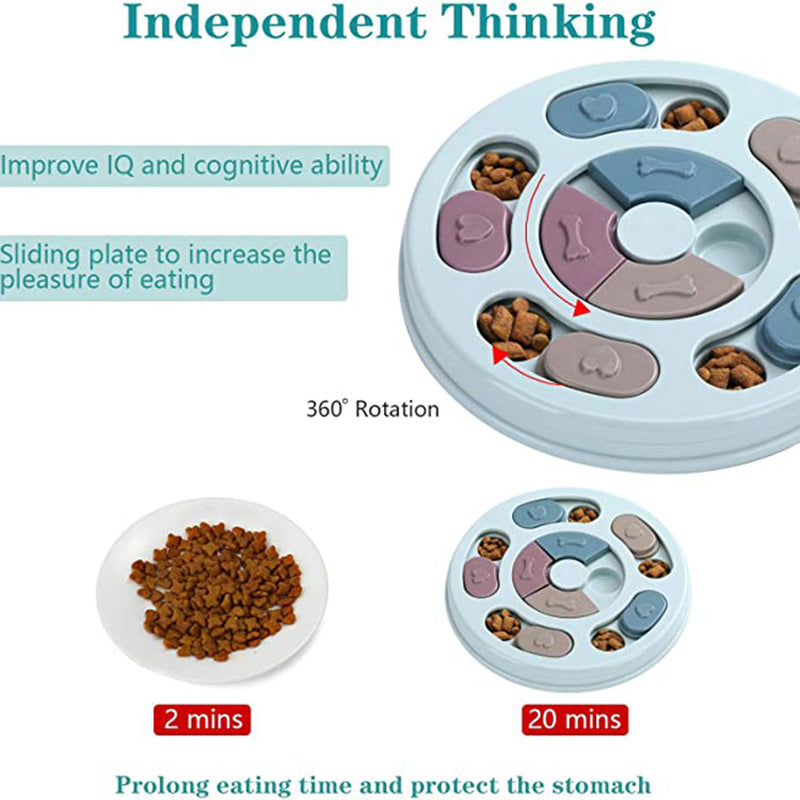 Dog Puzzle Feeding Bowl – Interactive Slow Feeder for Mental Stimulation & Healthy Eating