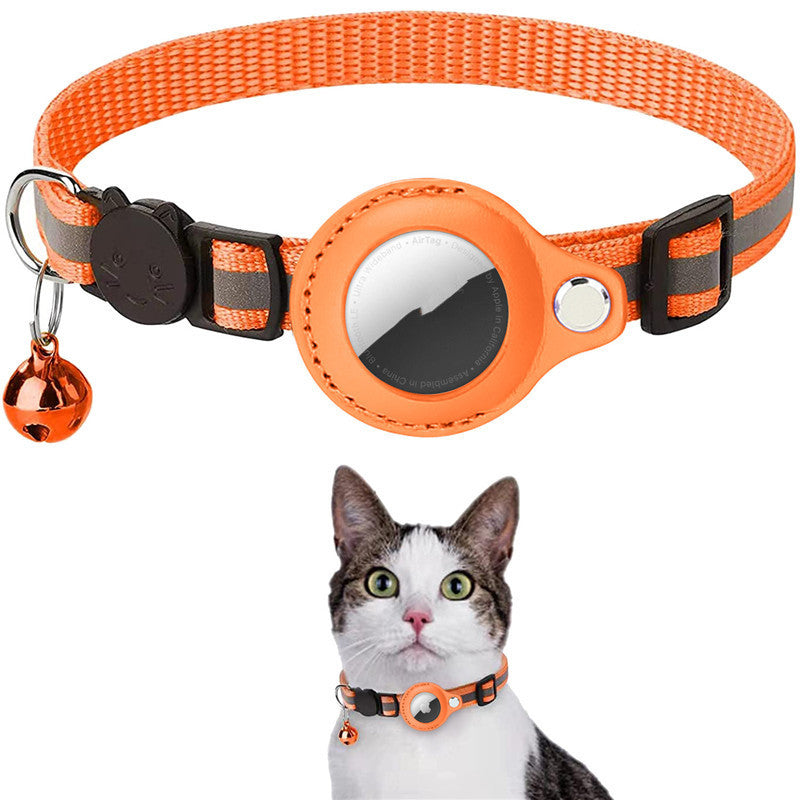 Reflective AirTag Dog & Cat Collar – Waterproof Protective Holder for Apple AirTag