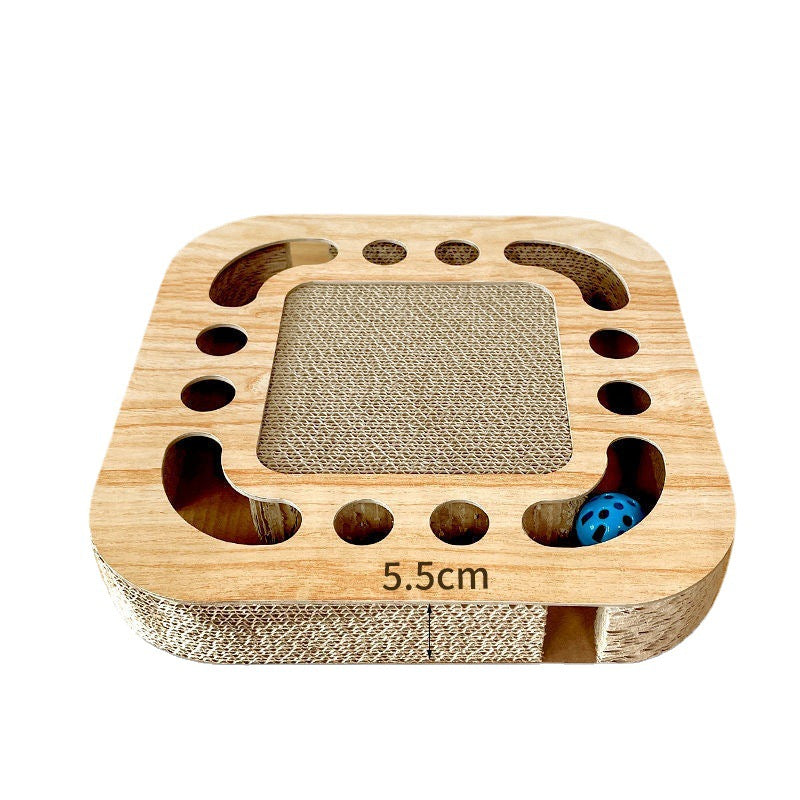 Cat Scratch Board with Ball Toy – Interactive Claw Grinding & Entertainment