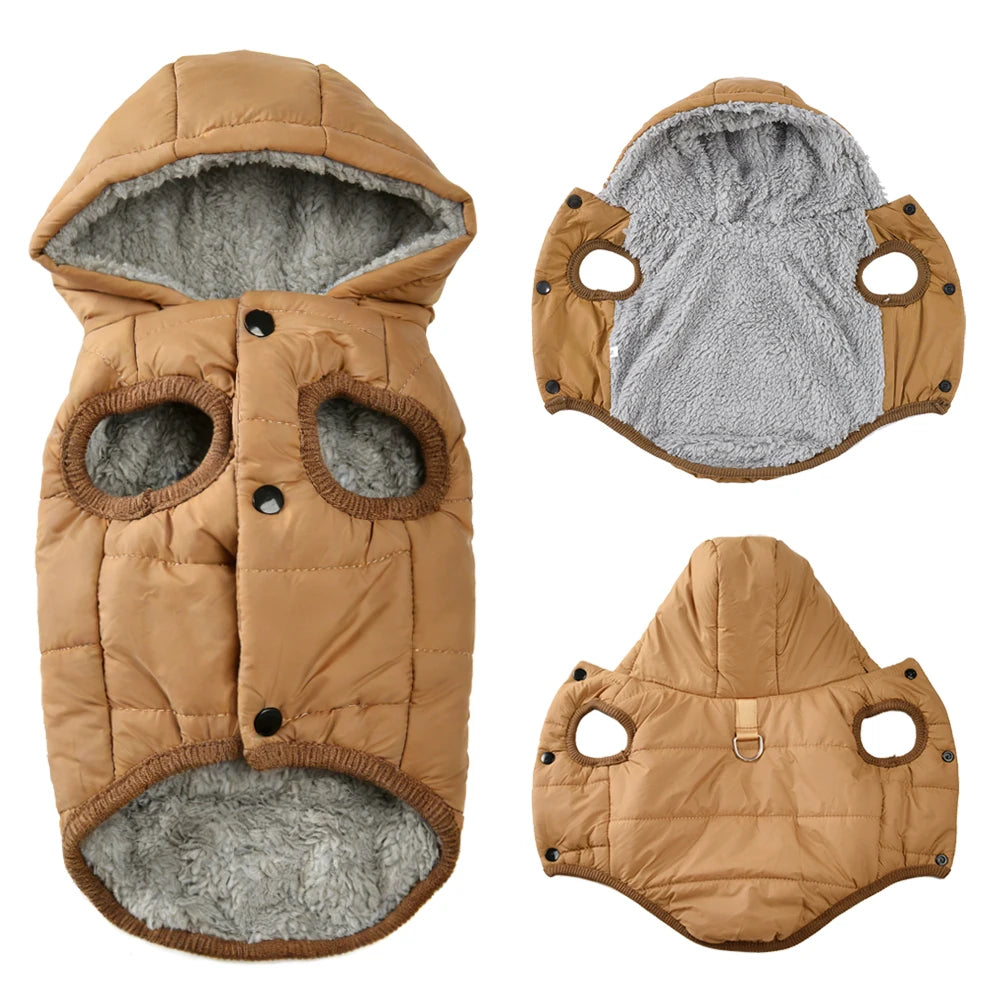 Cozy Fleece Pet Hoodie – Warm Winter Jacket for Dogs & Cats